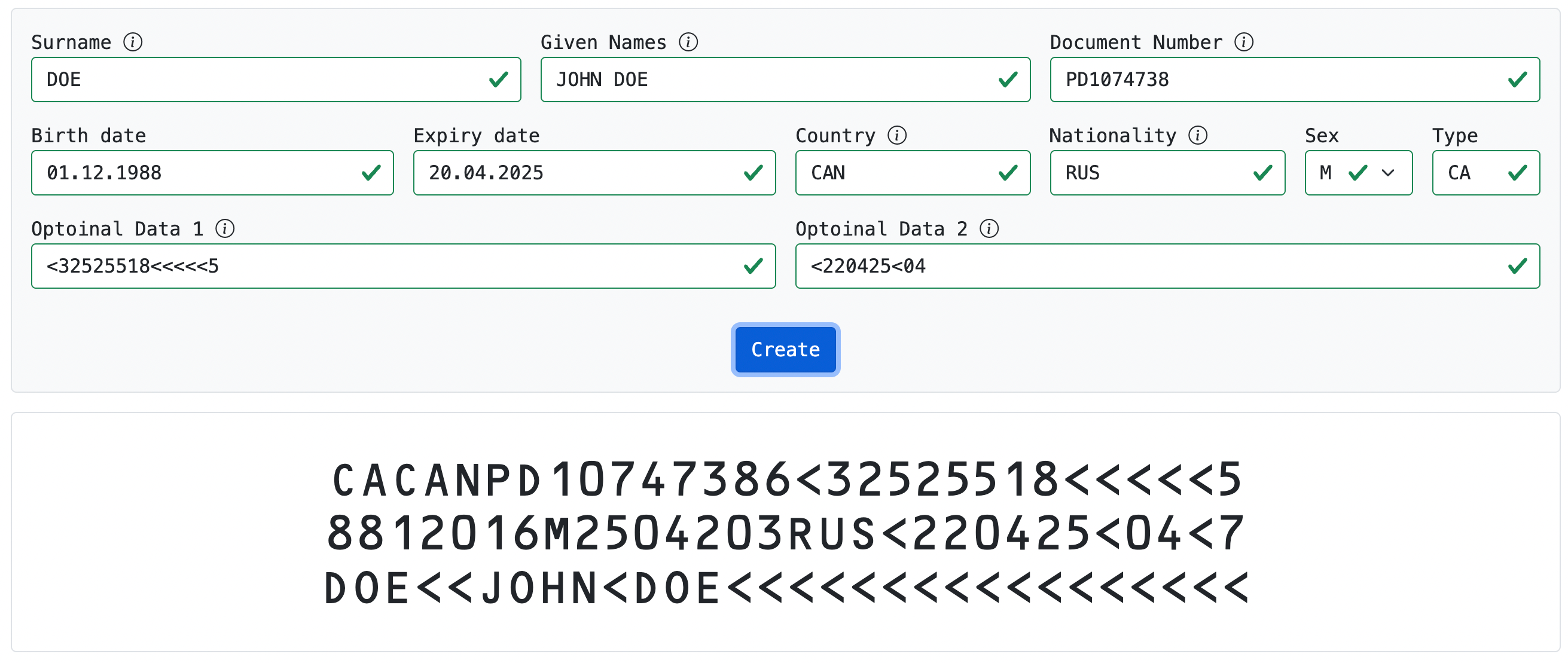 Application for barcode validation